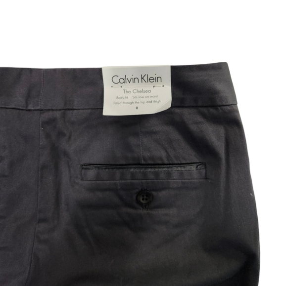 NWT Calvin Klein Women's Size 0 The Chelsea Classic Bermuda Shorts Casual Gray - Picture 5 of 10